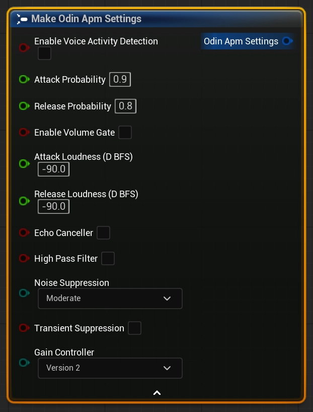 Make ODIN APM Settings