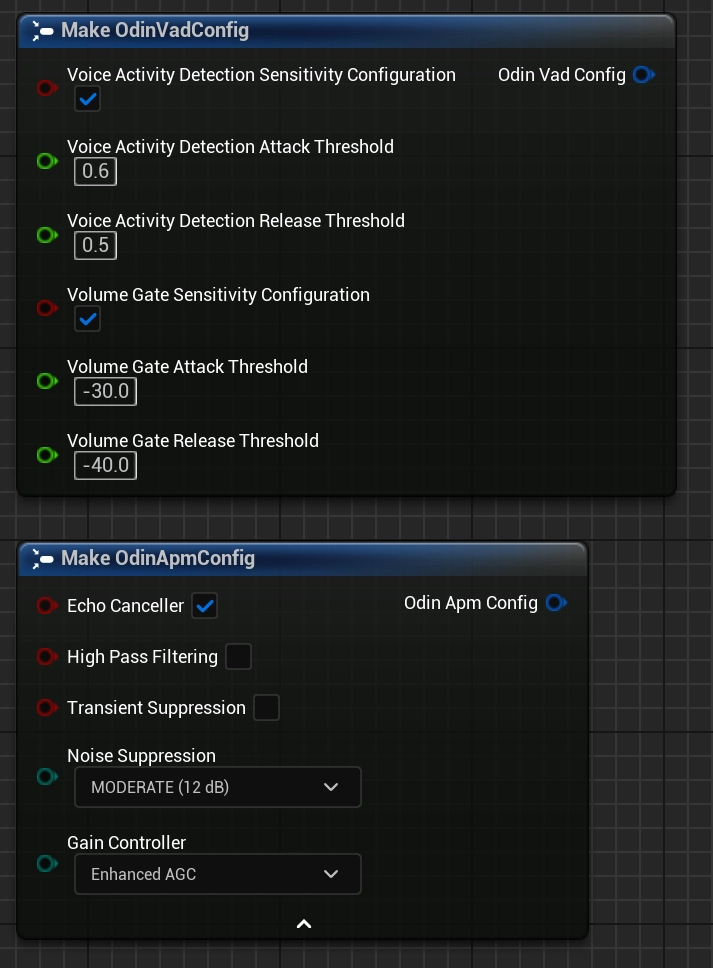 APM configuration for Echo Cancellation