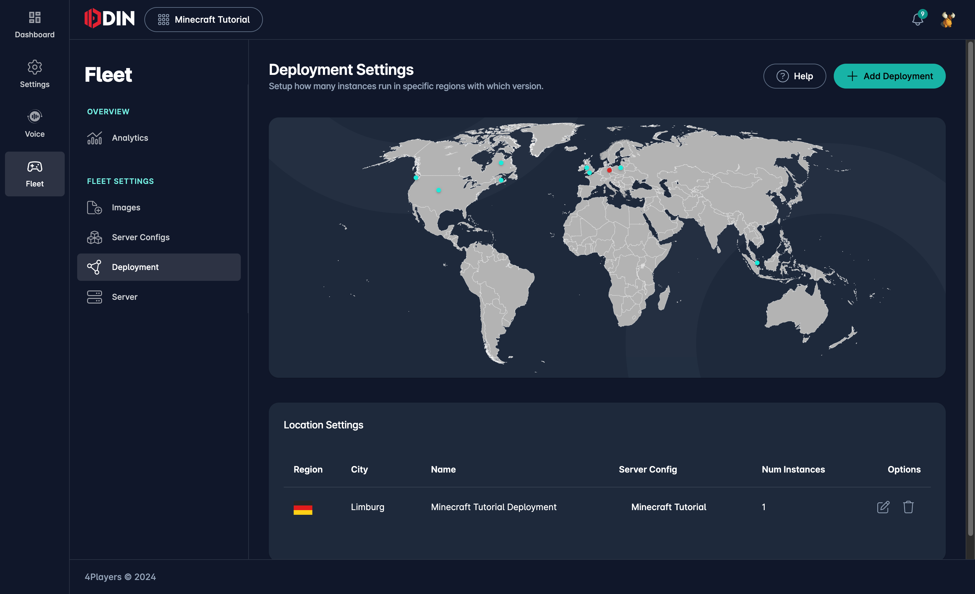 Deployment created