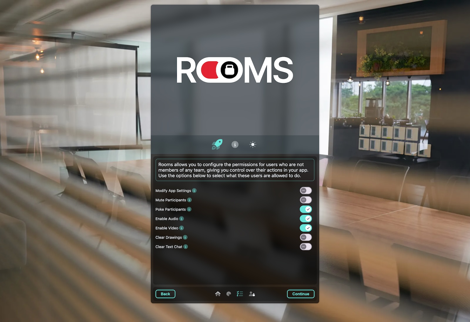 Rooms Permissions