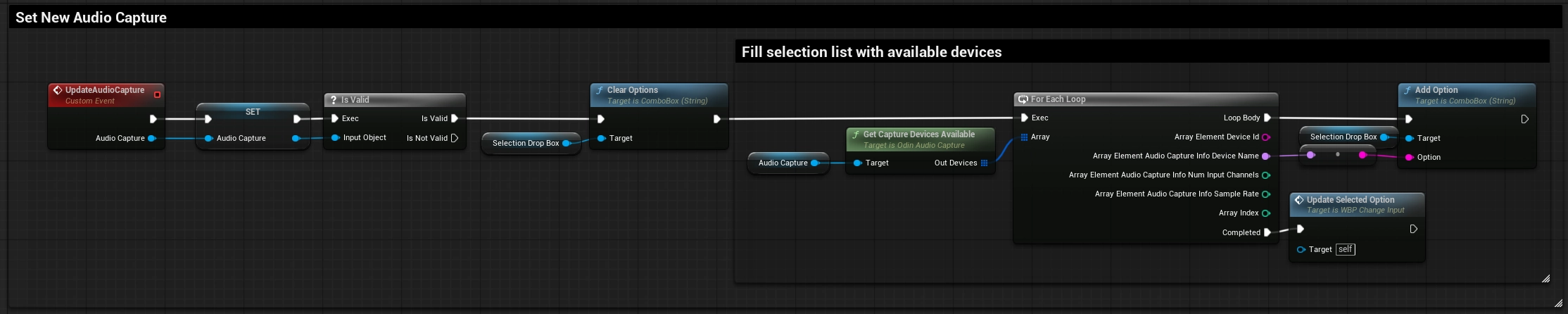 Request the available capture devices.