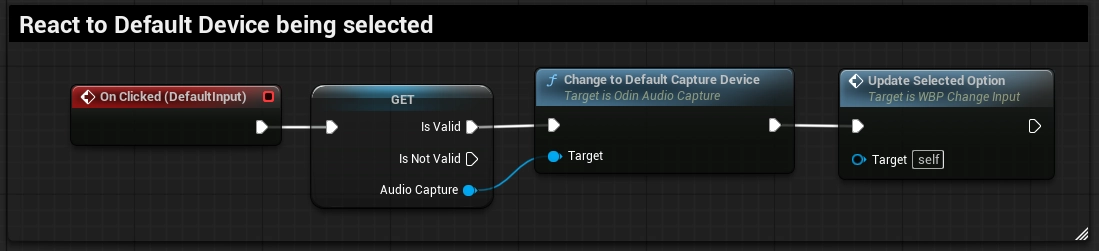 Change to default capture device implementation
