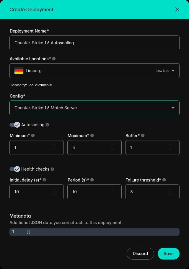 Autoscaling deployment with health checks enabled